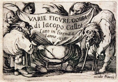 Various Hunchbacked Figures by Jacques Callot